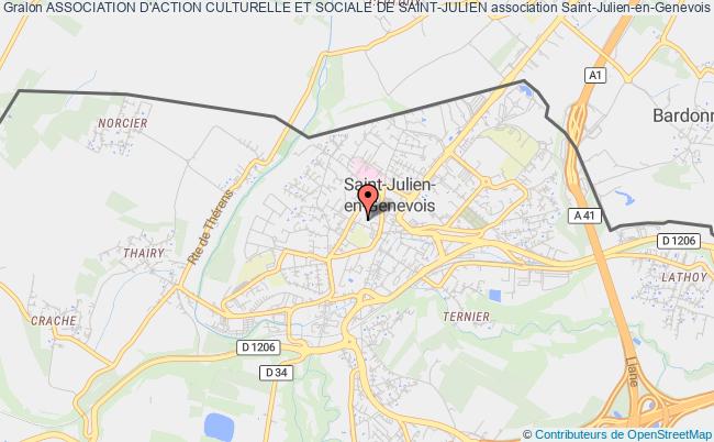 plan association Association D'action Culturelle Et Sociale De Saint-julien Saint-Julien-en-Genevois