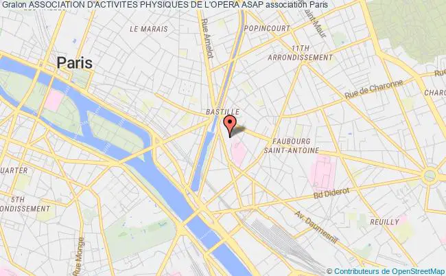 plan association Association D'activites Physiques De L'opera Asap Paris