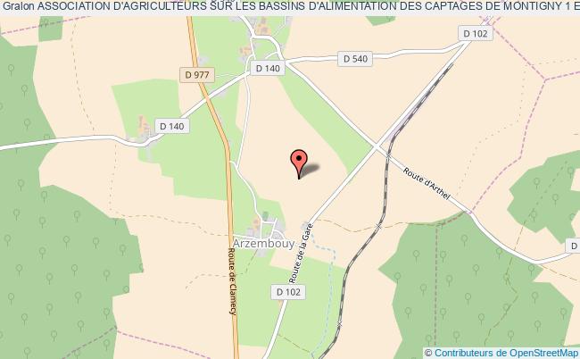 plan association Association D'agriculteurs Sur Les Bassins D'alimentation Des Captages De Montigny 1 Et 2 Arzembouy