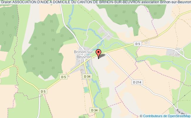 plan association Association D'aide A Domicile Du Canton De Brinon-sur-beuvron Brinon-sur-Beuvron