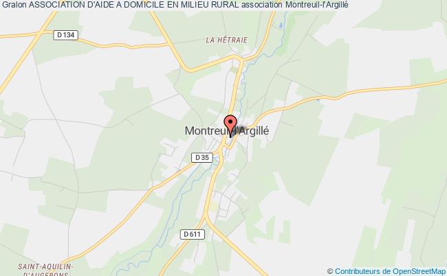 plan association Association D'aide A Domicile En Milieu Rural Montreuil-l'Argillé