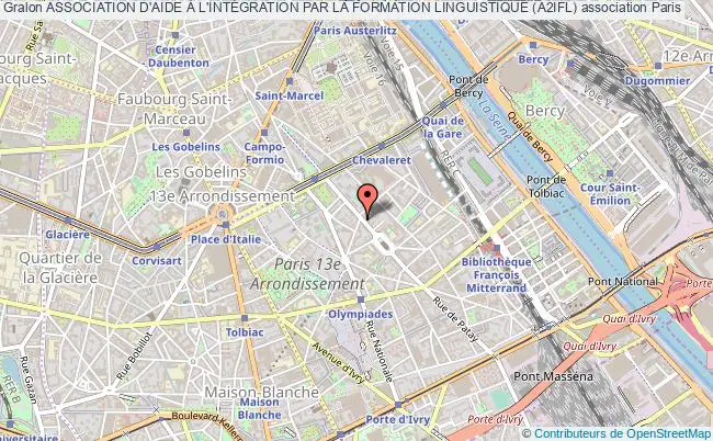 plan association Association D'aide À L'intÉgration Par La Formation Linguistique (a2ifl) Paris