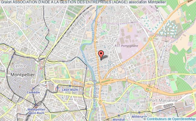 plan association Association D'aide A La Gestion Des Entreprises (adage) Montpellier