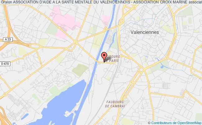 plan association Association D'aide A La Sante Mentale Du Valenciennois - Association Croix Marine Valenciennes
