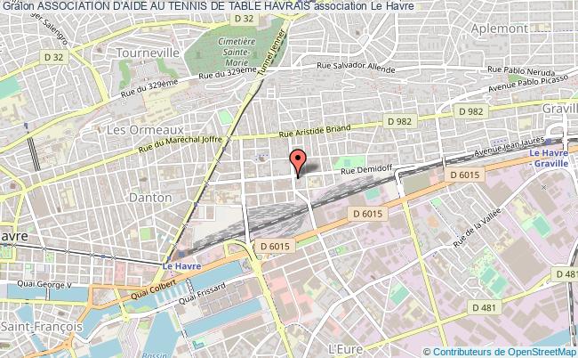 plan association Association D'aide Au Tennis De Table Havrais Le    Havre