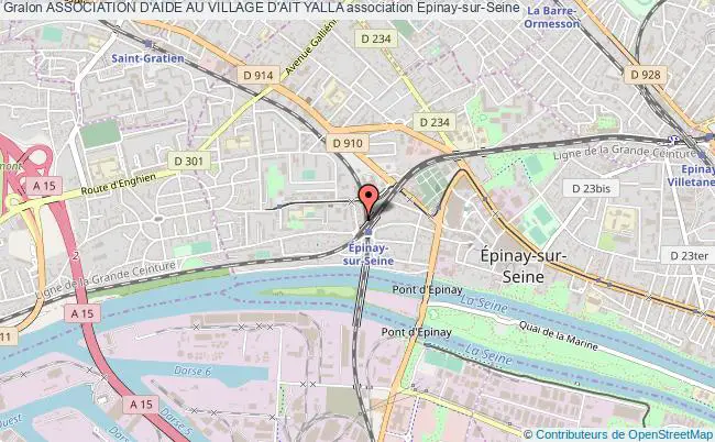 plan association Association D'aide Au Village D'ait Yalla Épinay-sur-Seine