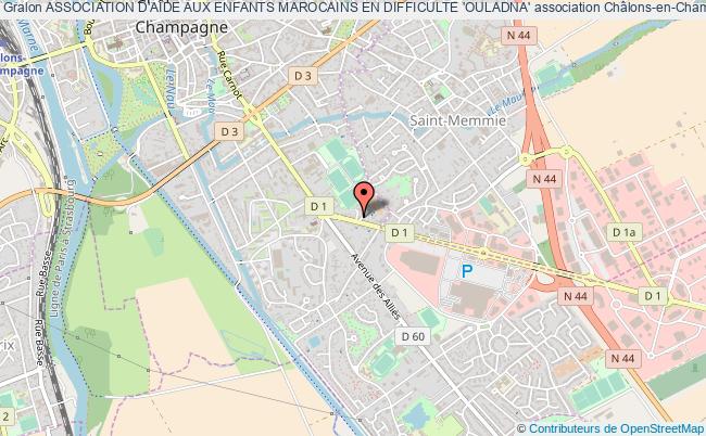 plan association Association D'aide Aux Enfants Marocains En Difficulte 'ouladna' Châlons-en-Champagne