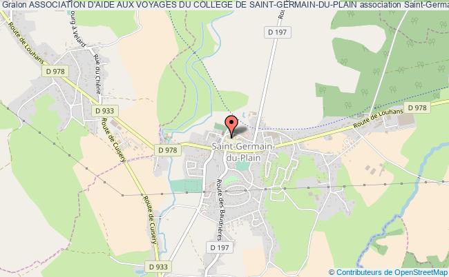 plan association Association D'aide Aux Voyages Du College De Saint-germain-du-plain Saint-Germain-du-Plain