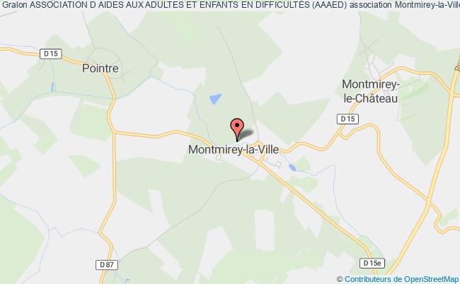 plan association Association D Aides Aux Adultes Et Enfants En DifficultÉs (aaaed) Montmirey-la-Ville
