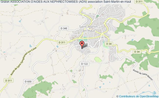 plan association Association D'aides Aux Nephrectomises (adn) Saint-Martin-en-Haut