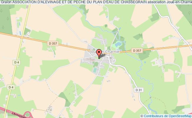 plan association Association D'alevinage Et De Peche Du Plan D'eau De Chassegrain Joué-en-Charnie