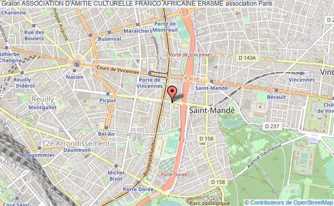plan association Association D'amitie Culturelle Franco Africaine Erasme Paris