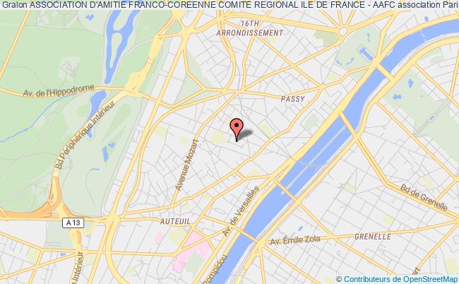 ASSOCIATION D'AMITIE FRANCO-COREENNE COMITE REGIONAL ILE DE FRANCE - AAFC