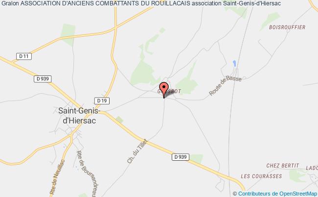 plan association Association D'anciens Combattants Du Rouillacais Saint-Genis-d'Hiersac