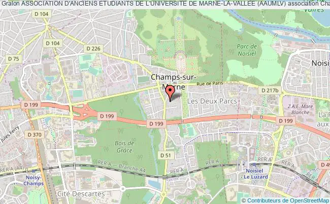 plan association Association D'anciens Etudiants De L'universite De Marne-la-vallee (aaumlv) Champs-sur-Marne