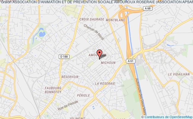 plan association Association D'animation Et De Prevention Sociale Amouroux Roseraie (association Apsar) Toulouse