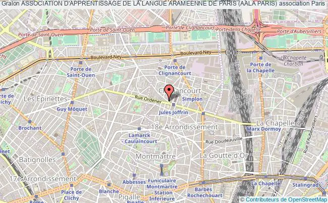 plan association Association D'apprentissage De La Langue Arameenne De Paris (aala Paris) PARIS
