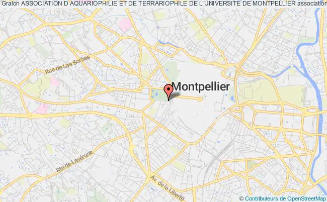 plan association Association D Aquariophilie Et De Terrariophile De L Universite De Montpellier Montpellier