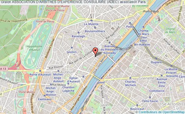 plan association Association D'arbitres D'experience Consulaire (adec) Paris