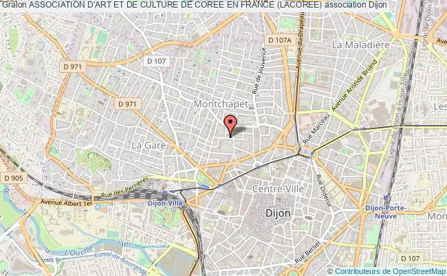 plan association Association D'art Et De Culture De Coree En France (lacoree) Dijon