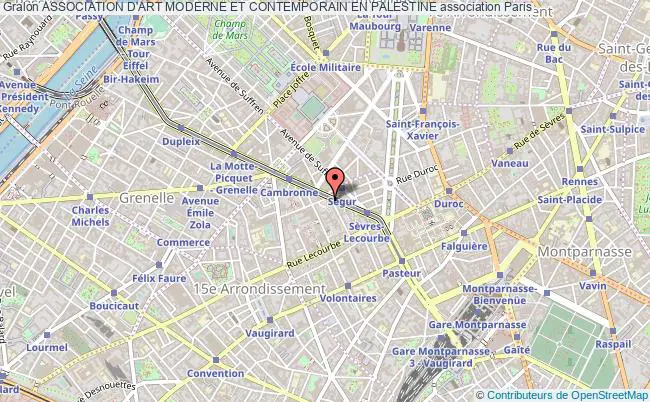 plan association Association D'art Moderne Et Contemporain En Palestine Paris 15e