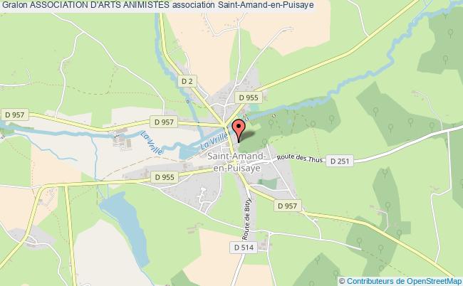 plan association Association D'arts Animistes Saint-Amand-en-Puisaye