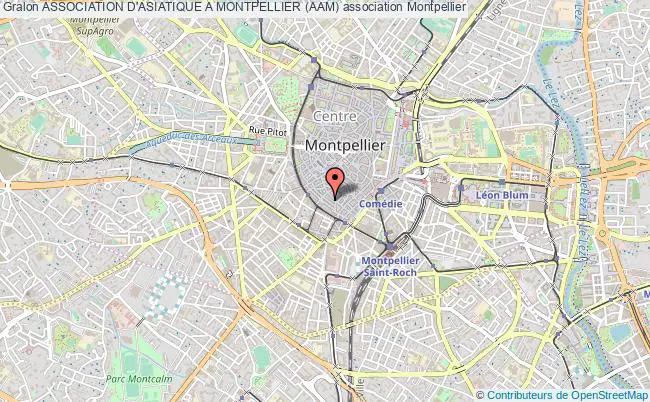 plan association Association D'asiatique A Montpellier (aam) Montpellier