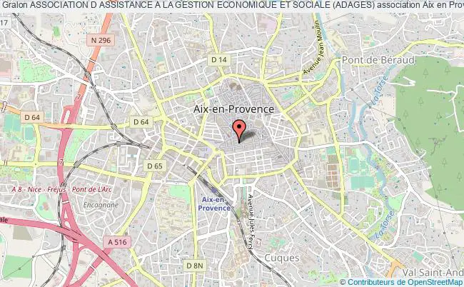 plan association Association D Assistance A La Gestion Economique Et Sociale (adages) Aix-en-Provence