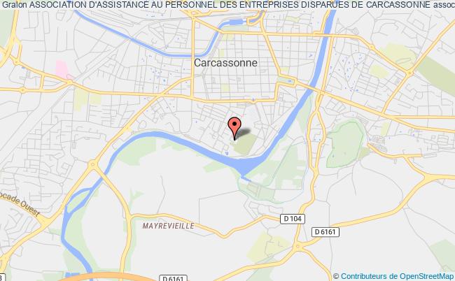 plan association Association D'assistance Au Personnel Des Entreprises Disparues De Carcassonne Carcassonne