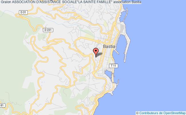 plan association Association D'assistance Sociale"la Sainte Famille" Bastia