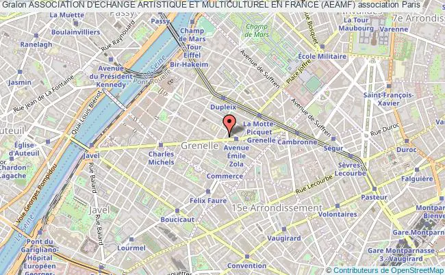 plan association Association D'echange Artistique Et Multiculturel En France (aeamf) Paris