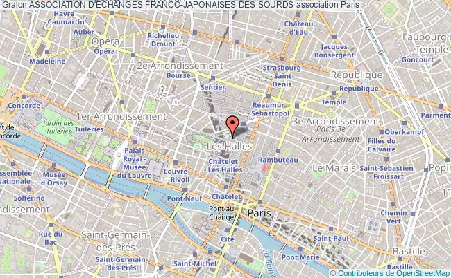plan association Association D'Échanges Franco-japonaises Des Sourds Paris