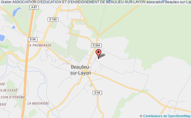 plan association Association D'education Et D'enseignement De Beaulieu-sur-layon Beaulieu-sur-Layon