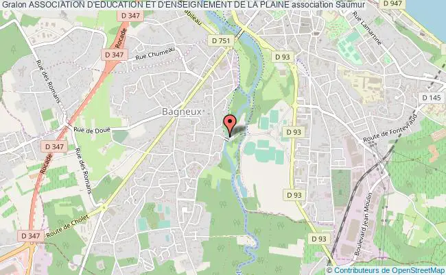 plan association Association D'education Et D'enseignement De La Plaine Saumur