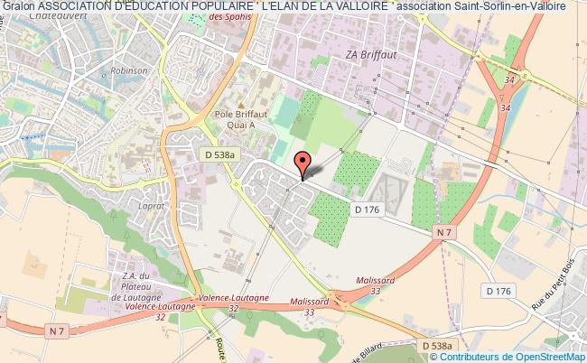 plan association Association D'education Populaire ' L'elan De La Valloire ' Saint-Sorlin-en-Valloire
