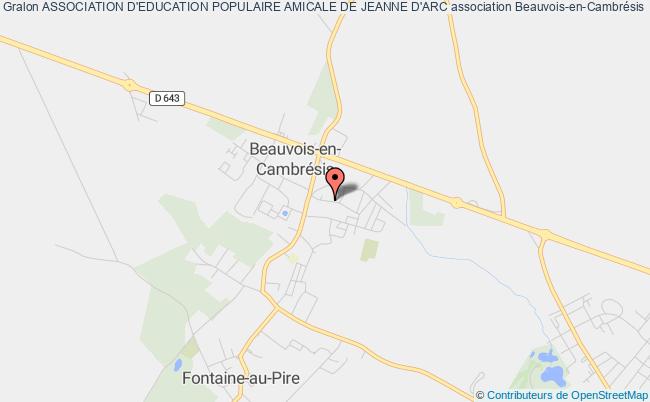 ASSOCIATION D'EDUCATION POPULAIRE AMICALE DE JEANNE D'ARC