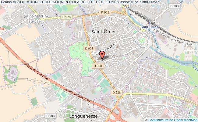 plan association Association D'Éducation Populaire CitÉ Des Jeunes Saint-Omer