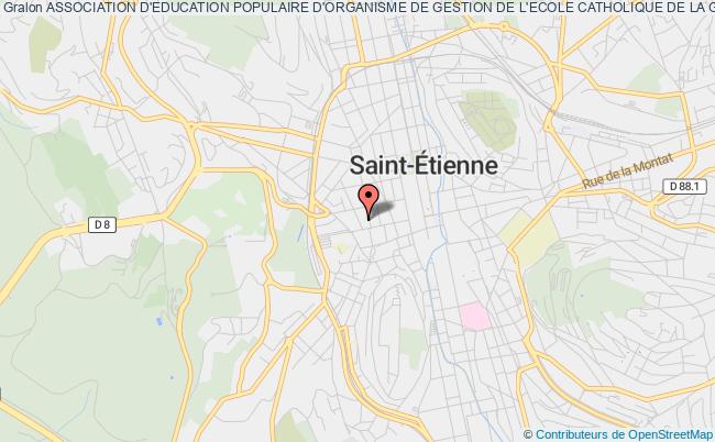 plan association Association D'education Populaire D'organisme De Gestion De L'ecole Catholique De La Grand Eglise Saint-Étienne