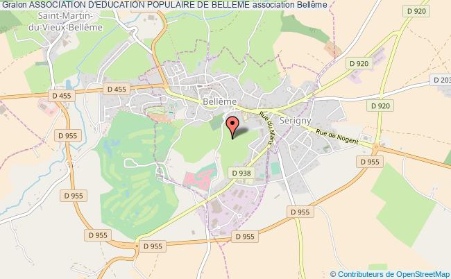 plan association Association D'education Populaire De Belleme Bellême