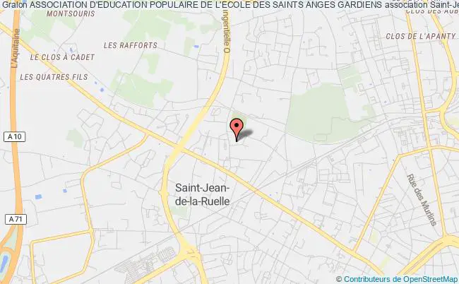 plan association Association D'education Populaire De L'ecole Des Saints Anges Gardiens Saint-Jean-de-la-Ruelle