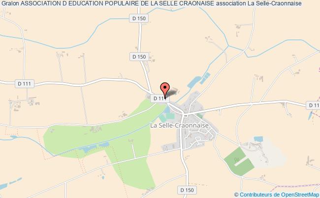 plan association Association D Education Populaire De La Selle Craonaise La    Selle-Craonnaise