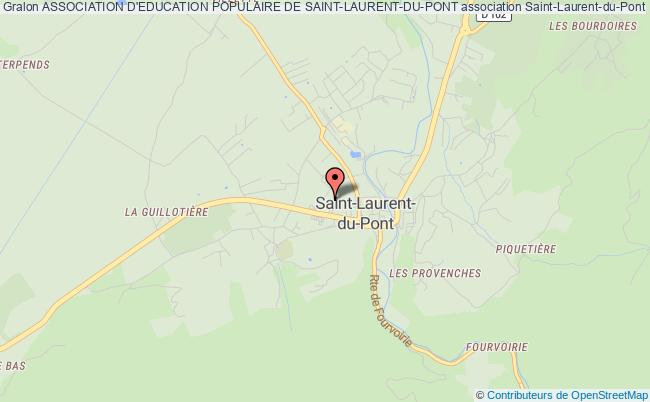 ASSOCIATION D'EDUCATION POPULAIRE DE SAINT-LAURENT-DU-PONT