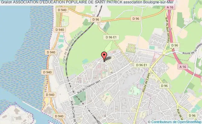 plan association Association D'education Populaire De Saint Patrick Boulogne-sur-Mer