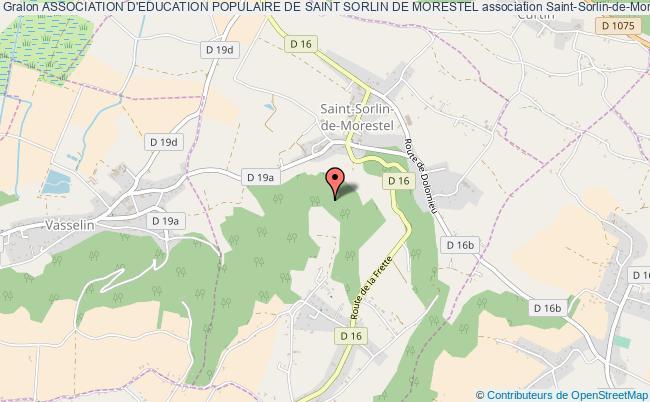 plan association Association D'education Populaire De Saint Sorlin De Morestel Saint-Sorlin-de-Morestel