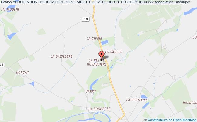 plan association Association D'education Populaire Et Comite Des Fetes De Chedigny Chédigny