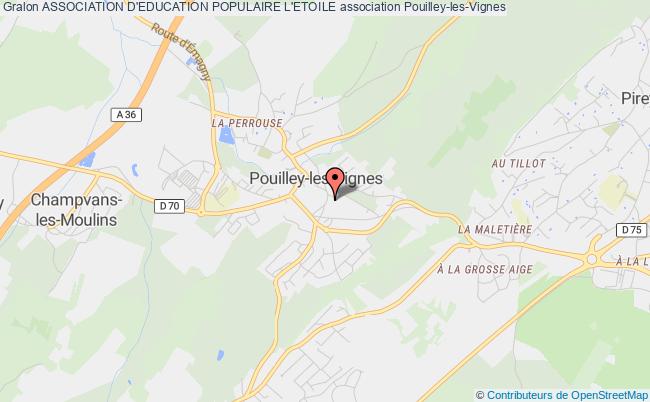 plan association Association D'education Populaire L'etoile Pouilley-les-Vignes