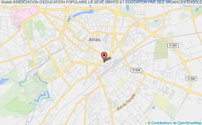 plan association Association D'education Populaire La Seve (sante Et Education Par Des Vacances Ensoleillees) Arras