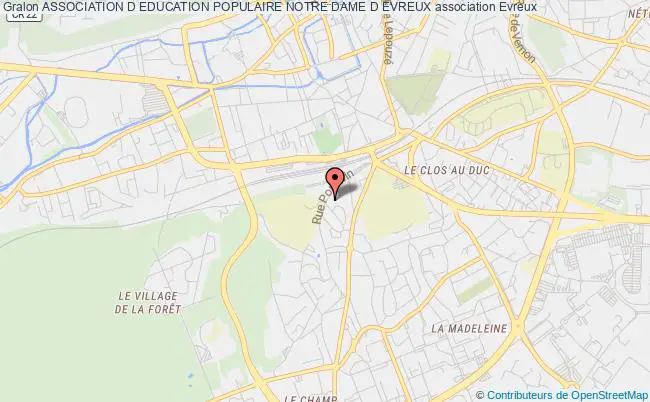plan association Association D Education Populaire Notre Dame D Evreux Évreux