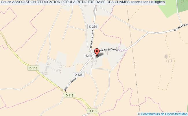 plan association Association D'education Populaire Notre Dame Des Champs Halinghen