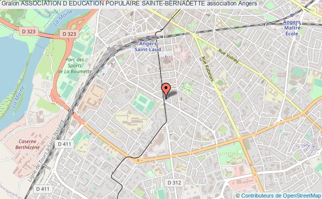 plan association Association D Education Populaire Sainte-bernadette Angers